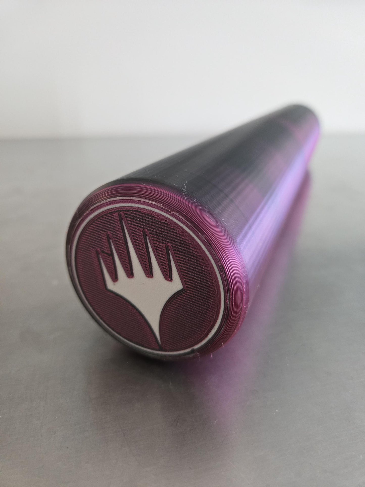 Handmade MTG Playmat Tube: 3D Printed Dice Storage