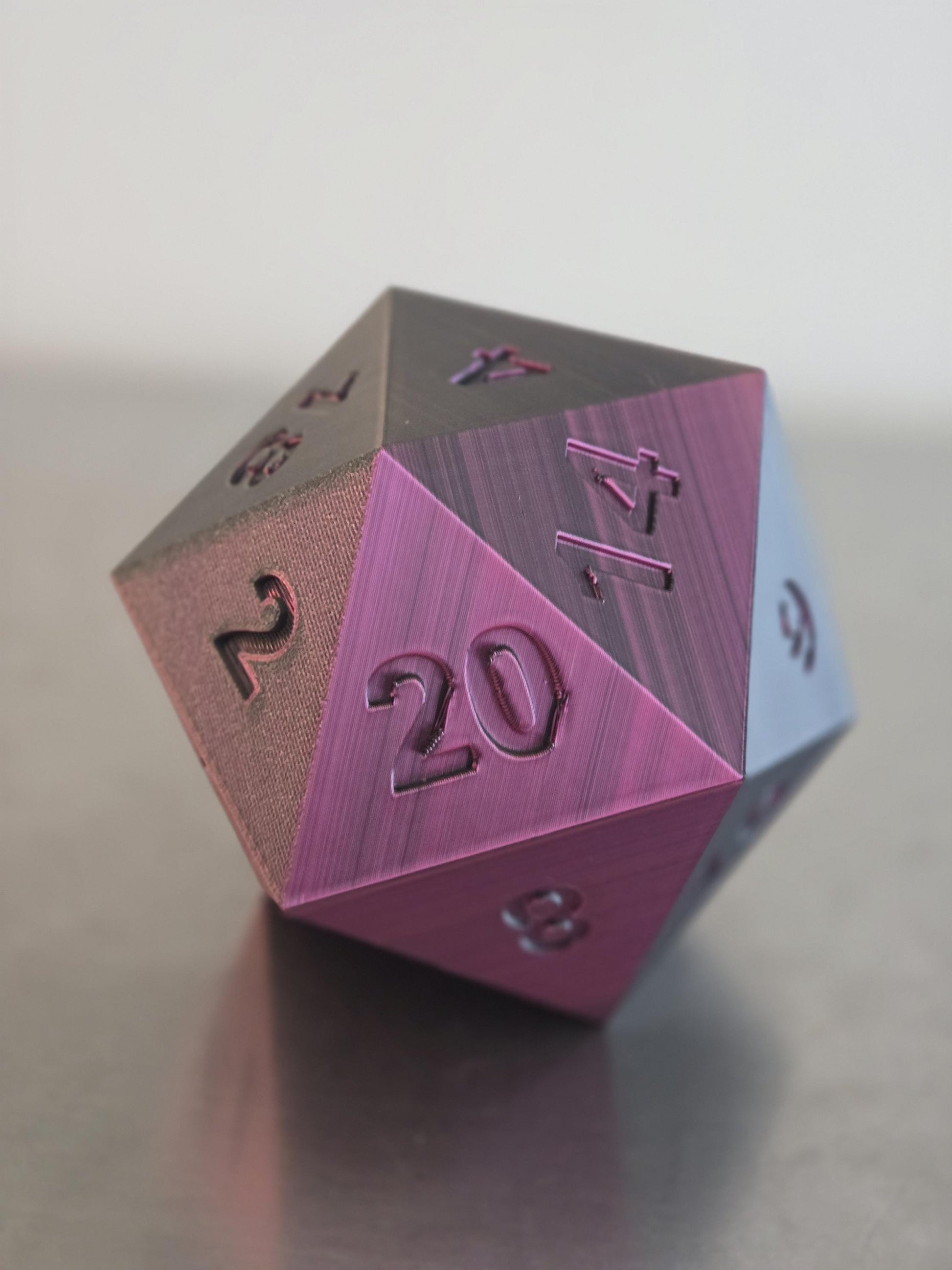 Large D20 Dice Storage Vault – PLA 3D Printed, 120mm RPG Gaming Box
