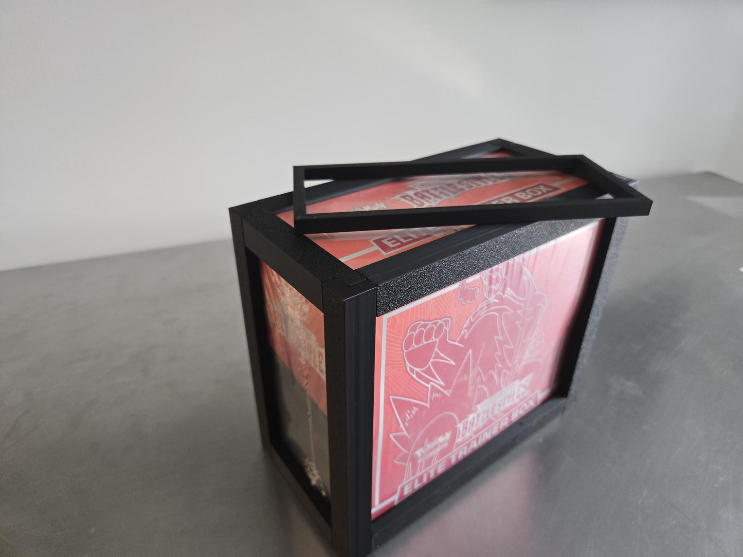 TCG Sealed Box Display Frame – 3D Printed Protector (8x6.75x4")