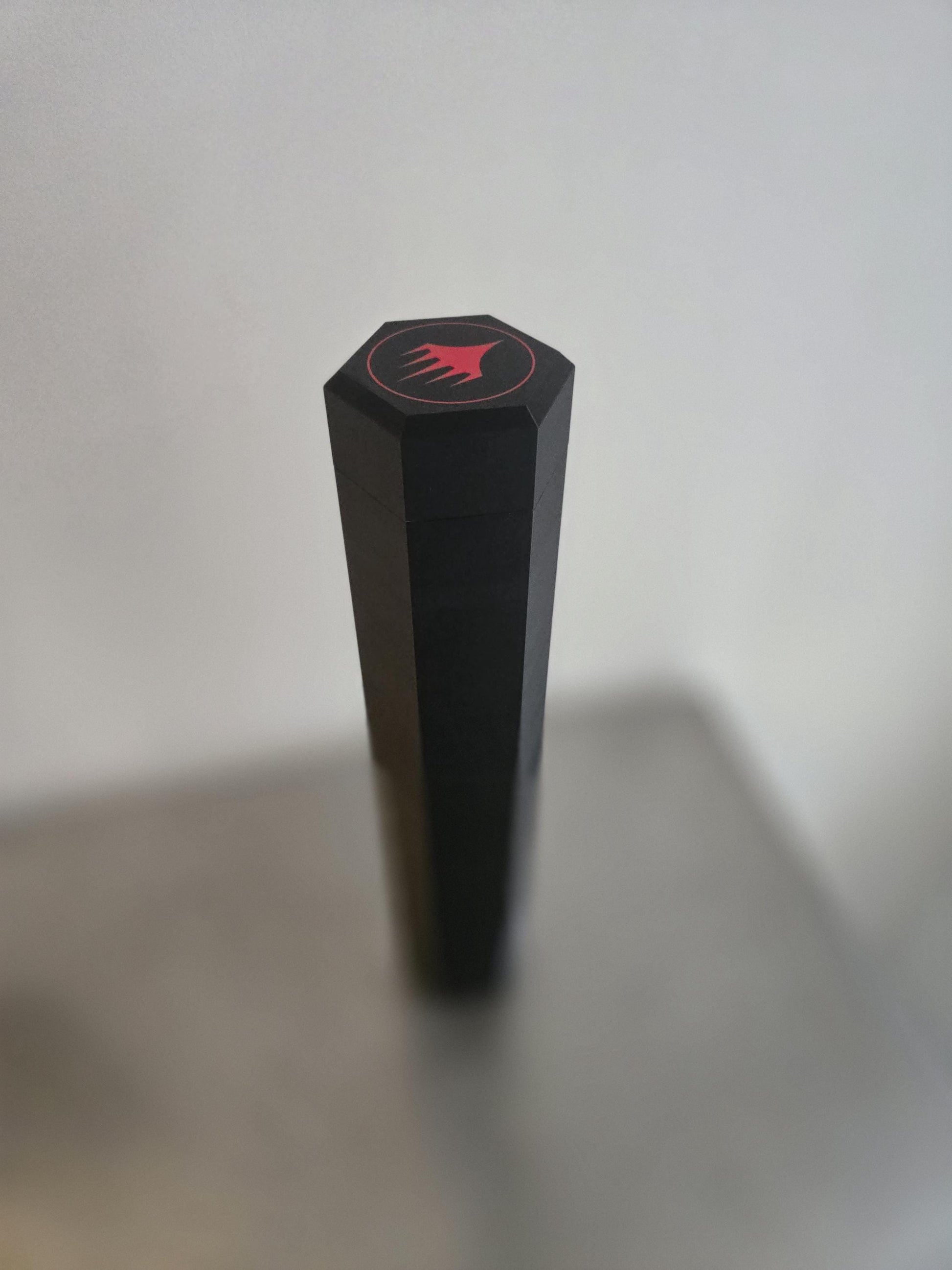 Hexagon Magic the Gathering Playmat & Dice Holder | 3D Printed MTG Storage Tube | Dual-Compartment Travel Case